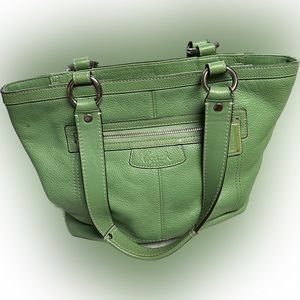 Coach green purse